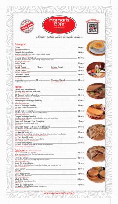 Marmaris Büfe broşürdeki Kafe ve Restoranlar dan fırsatlar ( Dün yayınlandı)