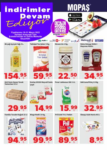 Süpermarketler fırsatları | Güncel Katalog de Mopaş | 18.05.2022 - 31.05.2022