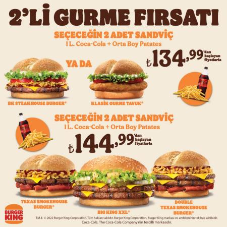 Kafe ve Restoranlar fırsatları, Antalya | Güncel Kampanyaları Keşfet! de Burger King | 24.05.2022 - 05.06.2022