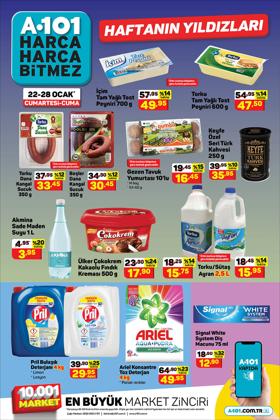 A101 broşürdeki Süpermarketler dan fırsatlar ( Yarın son gün)
