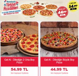 Domino's Pizza broşürdeki Kafe ve Restoranlar dan fırsatlar ( Yarın son gün)