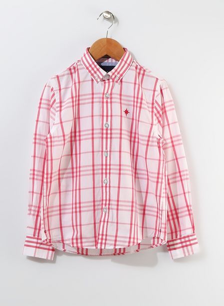 79,99 TL fiyatına North Of Navy Erkek Çocuk Puantiyeli Kırmızı - Beyaz Gömlek