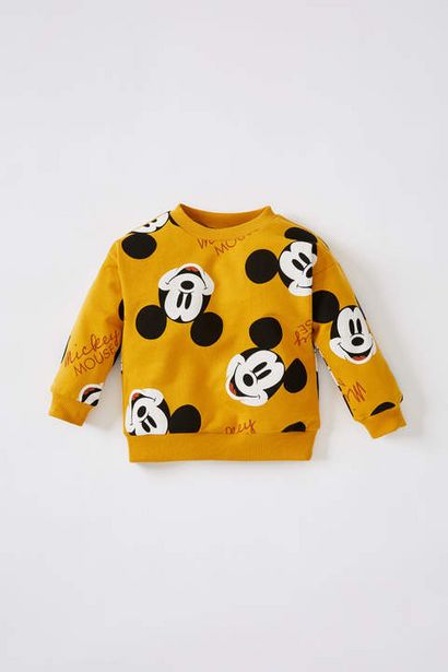 59,99 TL fiyatına Erkek Bebek Mickey Mouse Lisanslı Pamuklu Sweatshirt