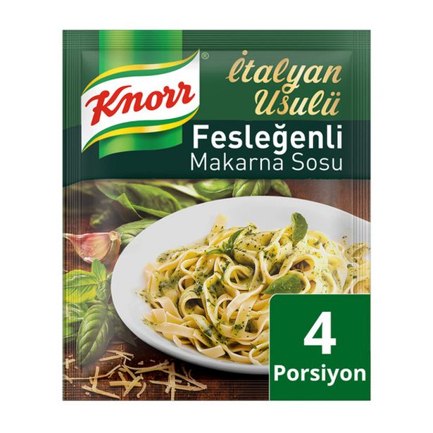 8,25 TL fiyatına Knorr Makarna Sosu Fesleğenli 50 Gr