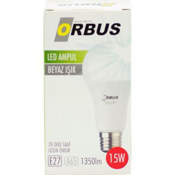 Gürmar içinde 37,45 TL fiyatına Orbus LED Ampul E27 Gün Işığı Beyaz 15 Watt fırsatı