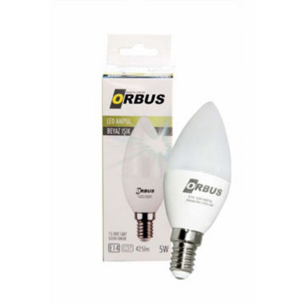 Gürmar içinde 19,9 TL fiyatına Orbus LED Ampul E14 Gün Işığı Beyaz 5 Watt fırsatı