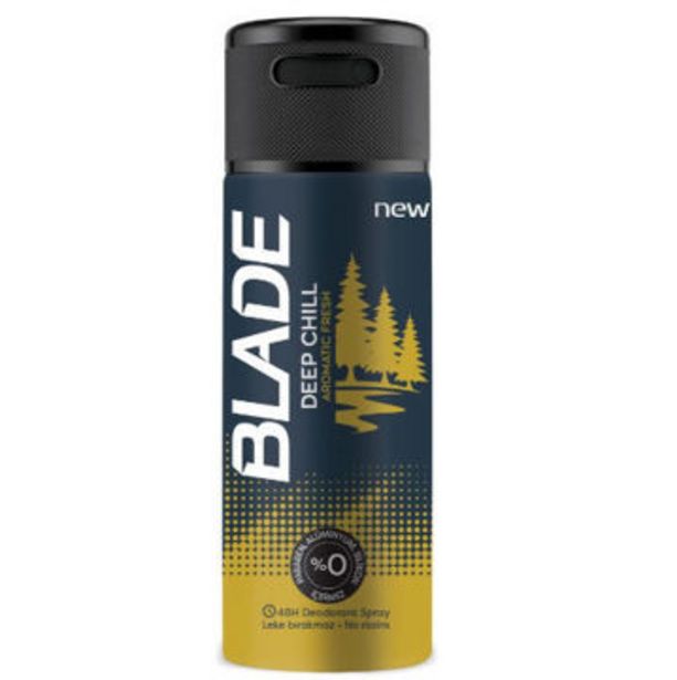 Sarıyer Market içinde 29,9 TL fiyatına Blade Deep Chill Deodorant Man 150 Ml fırsatı
