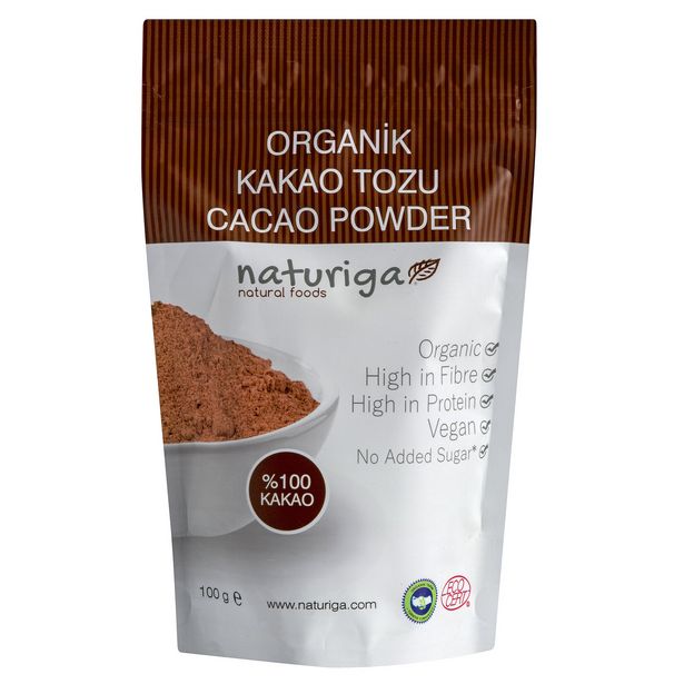39,95 TL fiyatına Naturiga  Organik Kakao Tozu 100 G.