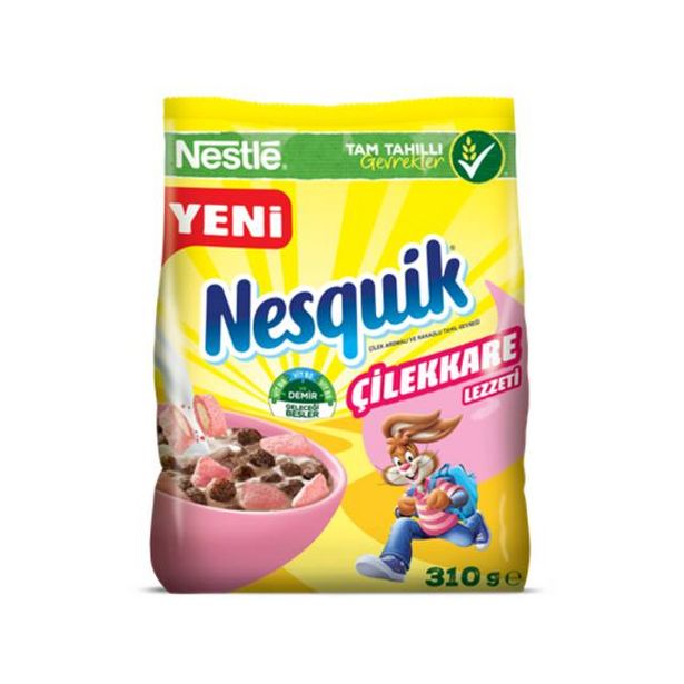 Simge içinde 12,95 TL fiyatına Nestle Nesquik Cilek Kare 310 Gr fırsatı