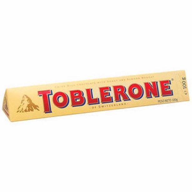 Simge içinde 11,95 TL fiyatına Toblerone Sütlü Çikolata 100 Gr fırsatı