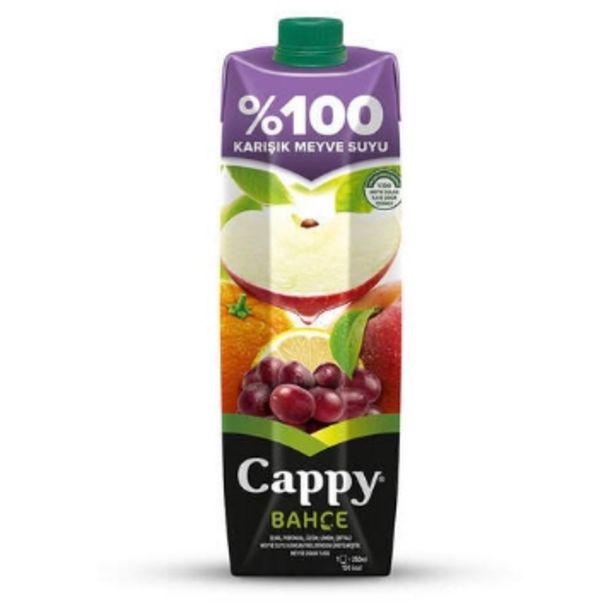9,5 TL fiyatına Cappy %100 Elma Karışık Meyve Suyu 1 Lt